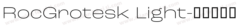 RocGrotesk Light字体转换